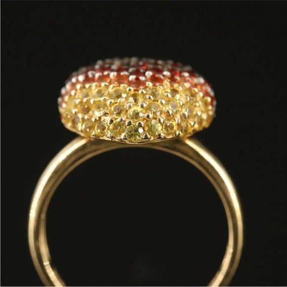 $3950 / NEW / Levian Ombre Heart Ring / Multicolor sapphire / 14K Gold - Picture 4 of 6